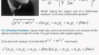 L3. The Dirac Equation