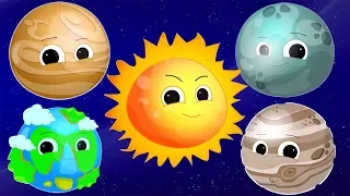 Песни планет | образовательная рифма | солнечная система для детей | Planets Song | Learn Planets