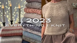Everything I Knit in 2023 Ranunculus, Salty Air Tee, Ilha Sweater #fashionover50 #winter