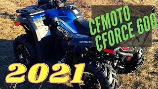 2021 CFMOTO CFORCE 600: Riding!