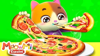 Día de la Pizza🍕🍕 | Canciones Infantiles | MeowMi Family Show Español