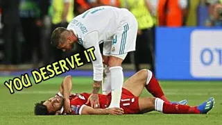 Sergio Ramos Brutal Tackle on Mo Salah !!