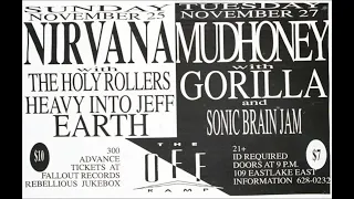 Nirvana - Something In The Way - The Off Ramp, Seattle, WA - 11/25/90 (Pitch/speed fixed)