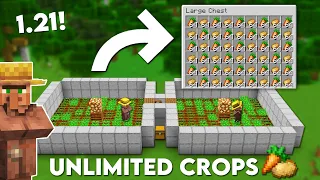 Minecraft Villager AFK Crop Farm 1.20 Tutorial - Potato Wheat Carrot