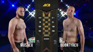 Эльхан Мусаев vs. Адам Богатырев | Elkhan Musaev vs. Adam Bogatyrev | ACA 110 - Moscow