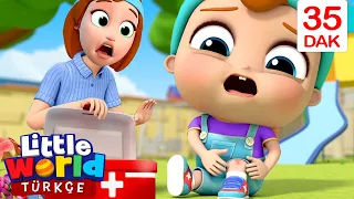 Bebek Uf Oldu, Canım Yandı Şarkısı 👶 🤒| Öğretici Bebek Ve Çocuk Şarkıları | Little World Türkçe