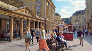 Walking in Bath, England - Stunning Royal Crescent, The Circus & more! | 4K | Sep 2020