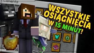 ZROBIŁEM WSZYSTKIE ACHIEVEMENTY W 15 MINUT *MINECRAFT*