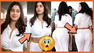 Hottie🔥 🔥🔥 Janhvi Kapoor Looks So Hot In Casual Dress At Airport !!
