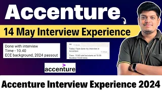Accenture 14 May Latest Interview Experience 2024 | Accenture Interview Experience 2024 | PADA Que