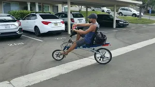 Trying out Bike-E recumbent