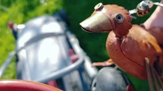 Dabchick MOWS the LAWN