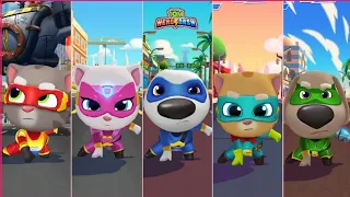 Talking Tom Hero Dash - Discover All The Heroes - New Ultra Hero - All Bosses Super World - Gameplay