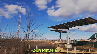 2 Трекера по 40 солнечных панелей 15кВт установка #SolarSanGPS