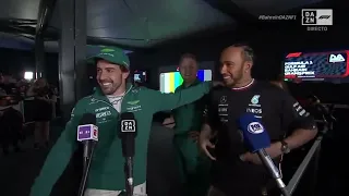 Alonso Congratulated By Hamilton For His 99th Podium