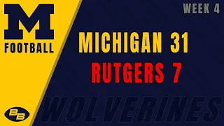 Michigan 31 Rutgers 7: Week 04 2023