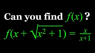 Solving a Quick and Easy Functional Equation