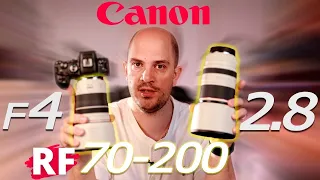 Comparatif Canon RF 70-200mm F2.8 vs F4 : Grosse différence ?