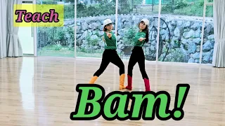 Bam! Line Dance ( Teach) #뱀 라인댄스 쉽게 배우기  #작품설명  #구미라인댄스