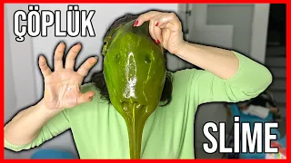 ÇÖPLÜK SLİME **ÇÖPE ATILACAK SLIME İLE KORKUNÇ MASKE** DobişkoTV