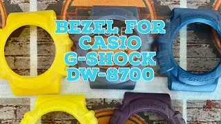 Casio G-Shock DW-8700, custom replacement bezel