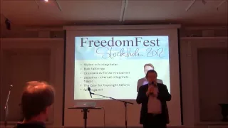 Rick Falkvinge - Staten och integriteten, FreedomFest Stockholm 2012