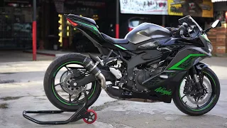 CHECK SOUND LEOVINCE GP Corsa Evo Short SLIP-ON Kawasaki ZX25R 2023 🏍🔥🔥🔥 by REVSMOTOSHOP