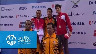 Aquatics Diving 3m Men's Final Victory Ceremony (Day 2) |28th SEA Games Singapore 2015