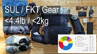 Super Ultralight / FKT Gear - Sub 4.4lb / 2kg