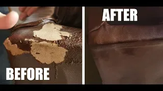 How To Fix Peeling Leather ( Bonded - Blended) Quick & Easy