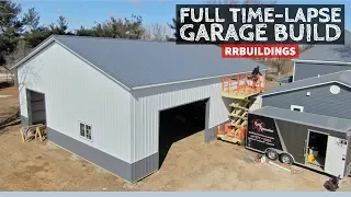 Building a Large Garage: Full Time-Lapse Build