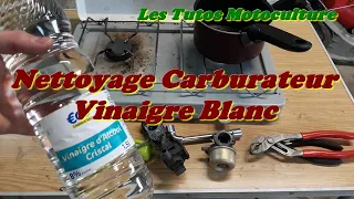 Carburateur bouché ? Nettoyage au vinaigre blanc