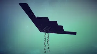 Satisfying Random Destruction #3 Feat. B-2 Spirit Stealth Bomber | Besiege