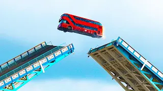 Diese Zeit, als ein Bus die Tower Bridge übersprang