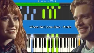 [SHADOWHUNTERS FINALE] Where We Come Alive - Ruelle || Synthesia Piano Tutorial