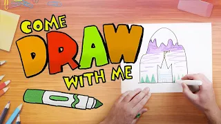 How to Draw a Temple | Come Create with Me