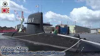 Japan Navy's Floats New ‘Taigei’ Class Submarine with Stealth Features!