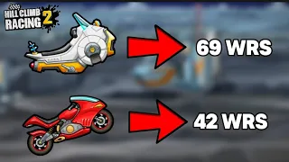 WHICH VEHICLE HAVE THE MOST WRs IN HCR2??