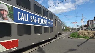 NJT ALP-46A #4636 "Pennsylvania" trails Train 3230 from Red Bank 4/25/24