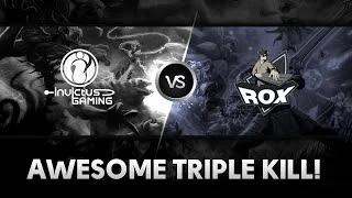 Awesome Triple Kill by iG vs RoX.KIS @ Starseries IX