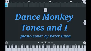 Tones And I Dance Monkey - piano cover by Peter Buka - tutorial/transcription