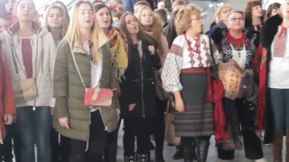 У Львівському аеропорту більше сотні хористів заспівали «Щедрика» (ВІДЕО)