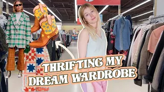 thrift with me for my dream pinterest wardrobe ✨