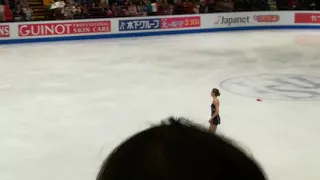 CAROLINA KOSTNER AFTER FS TO KISS AND CRY - WORLD FIGURE SKATING CHAMPIONSHIPS 2018