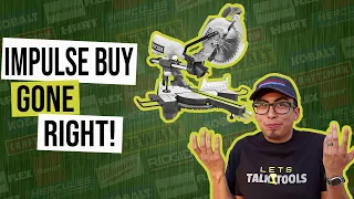 How to change a miter saw blade for beginners | Ryobi TSS103T 10in. miter saw review