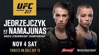 UFC 217 - Joanna Jedrzejczyk vs  Rose Namajunas Full Fight