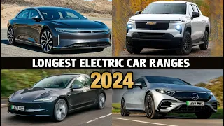 Top 5 EV Cars in 2024 - by Longest Range