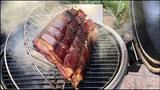 How to Smoke Juicy Tender Pork Belly with Skin