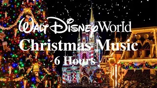Christmas on Main Street at Magic Kingdom - Disney World Music & Ambience 6 Hours
