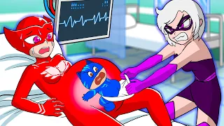 Owlette was robbed in the delivery room!!! Catboy The Love Story | Pregnant Amaya